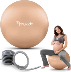 Pregnancy and fitness ball 65 cm beige NUKIDO