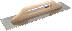 Roostevabast terasest hambuline silur 6 mm, 500 × 130 mm, puidust käepide
