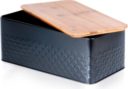 Metallist leivakarp bambuskaanega 33,5 × 18,5 × 12,5 cm