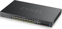 Zyxel GS2220-28HP 24-pordiline gigabitine L2 PoE-lüliti uplingi ja üheaastase Nebula Pro Packi litsentsiga
