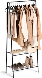 Metallist põrandariidepuu 153 cm – must