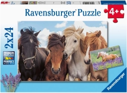 Ravensburger pusle Hobused 2×24 tükki