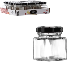 Kandiline purk 50 ml neljakandiline musta metallkaanega