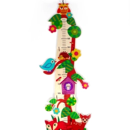 HESS Wooden Kids’ Height Chart Forest Animals