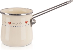 Kreemjas emailitud džezva TONCA 600 ml