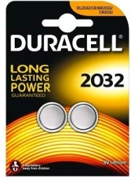 Duracell liitium-patarei DL2032, 2 tk blisteris
