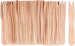 Wooden snack forks 8.5 cm, 50 pcs