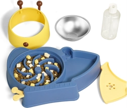 Koerte ja kasside kauss 2-ühes automaatse veedosaatoriga – sinine