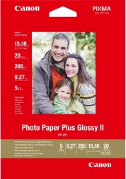 Läikiv fotopaber Canon Photo Paper Plus Glossy II 13 × 18 cm, 20 lehte