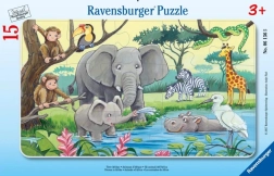 Ravensburger pusle Aafrika loomad 15 tükki