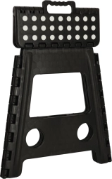 Kokkupandav libisemiskindel taburet 39,5 cm – must