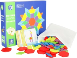 Puidust mosaiikne Montessori pusle, 155 tükki