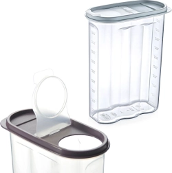 Plastist kuivainekarp doseerija ja mõõteskaalaga 2,4 l