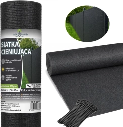 Varjutus- ja varjevõrk 1,5 × 50 m 95% 180 g/m² + 100 kinnitusriba