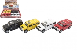 Metallist mudelauto Hummer H2 SUV Kinsmart 12 cm tagasikäiguga