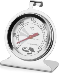 Steel oven and smoker thermometer