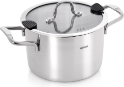 Roostevabast terasest pott kaanega VENICE 18 cm, 2,3 l
