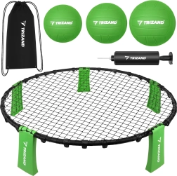 Trizand roundnet – mini võrkpallikomplekt 90 cm, 3 palli ja pumbaga