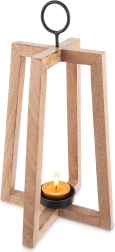 Hanging wooden mango candle holder 25 × 25 × 44 cm