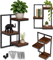 Rippuv seinariiul taimedele, 3 taset, loft MODERNHOME