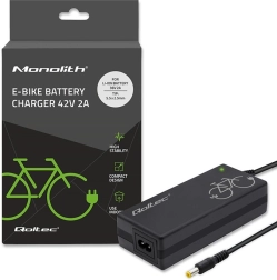 Qolteci elektrijalgratta aku laadija, 36 V, 42 V, 2 A, 5,5 × 2,5 mm