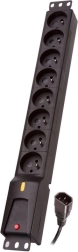 Toitejaotusliist PDU IEC 320, 8 pistikupesa, 3 m