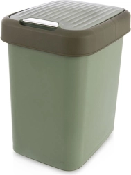 Plastist prügikast 12 l, roheline