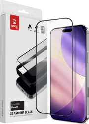 3D kaitseklaas Armour iPhone 17-le paigaldusraamiga