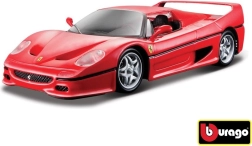 Metallmudel Bburago 1:24 Ferrari F50 punane