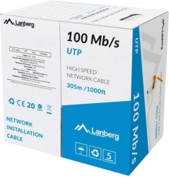 LAN-kaabel UTP 100 Mb/s CCA 305 m, oranž