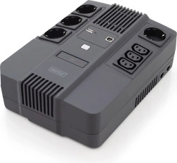 Varutoiteallikas UPS DIGITUS 600 VA / 360 W line-interactive AVR-i ja LED-iga