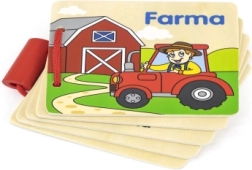 Puidust raamat talu – esimesed sõnad ja loomad