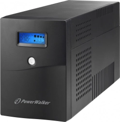 Varutoiteallikas PowerWalker 3000 VA line-interactive LCD-ga, 4× Schuko, RJ11/RJ45 ja USB