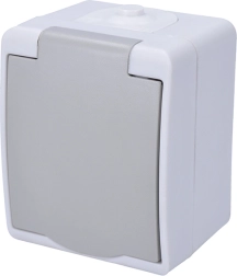 Solight välipistik niisketesse tingimustesse IP54 hall – 1 tk
