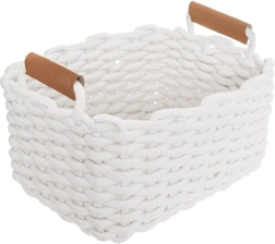 Puuvillane hoiukorv Orion SKANDI, valge, 30 × 23 × 20,5 cm
