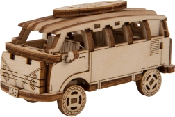 Puidust 3D pusle WOODEN CITY Superfast retro minibuss