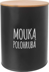 Plekkpurk poolkareda jahu jaoks bambuskaanega, must