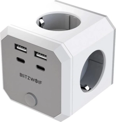 BlitzWolf 8-ühes toitekuubik USB ja AC väljunditega