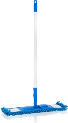 Lame šenillmopp teleskoopvarrega, tumesinine (42 × 13 cm, 68–120 cm)