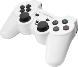 Gamepad Pro PC ja PlayStation 3 jaoks vibratsiooniga Esperanza Trooper (USB, valge/must)