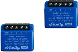 Shelly 1 Mini Gen3 nutireleede komplekt (2 tk) Wi‑Fi/Bluetooth