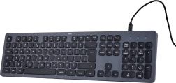 Juhtmega klaviatuur Hama CK-400 must–hall