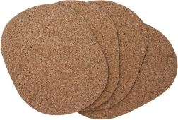 Korkalustest lauamatide komplekt 22 × 30 cm (4 tk)