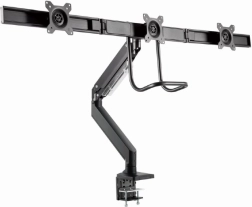 Frame for 3 monitors with adjustable arm