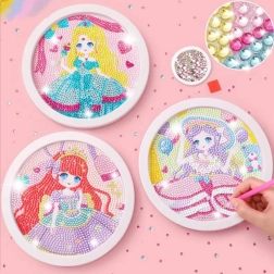 Diamond Painting 20 × 20 cm with Round Frame