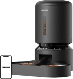 Petlibro Granary toiduautomaat kaamera ja kahe kausiga, 5 l (must)