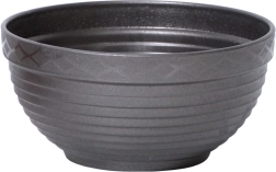 Plastist lillekauss 34 cm, grafiit