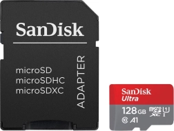 SanDisk Ultra microSDXC mälukaart 128 GB A1 140 MB/s + SD-adapter