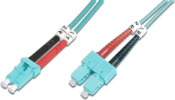 Optiline patch-kaabel LC–SC OM3 duplex 2 m LSOH