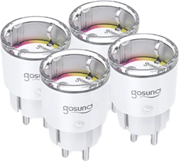Nutikas pistikupesa GOSUND EP2-Z ZigBee 10A – 4 tk komplekt